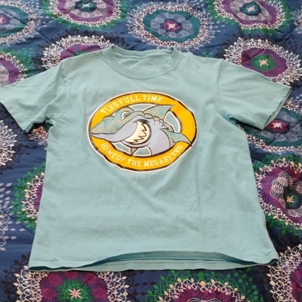 Shark Adventure Tee - Aqua